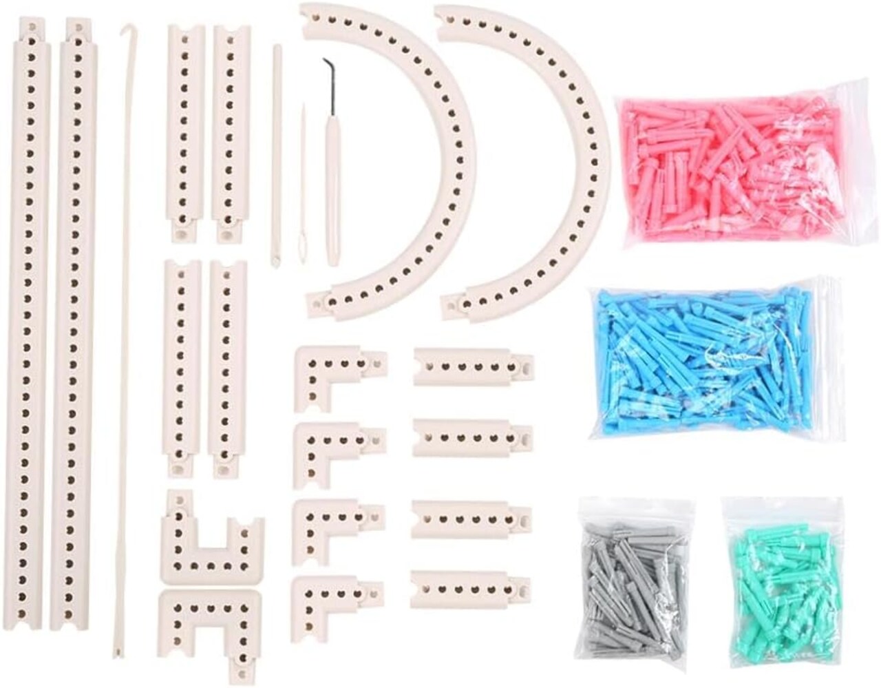 DIY Knitting Tool Set - Multi-Function Weaving Loom for Hats and Scarves - Durable ABS Plastic Knitting Loom Included